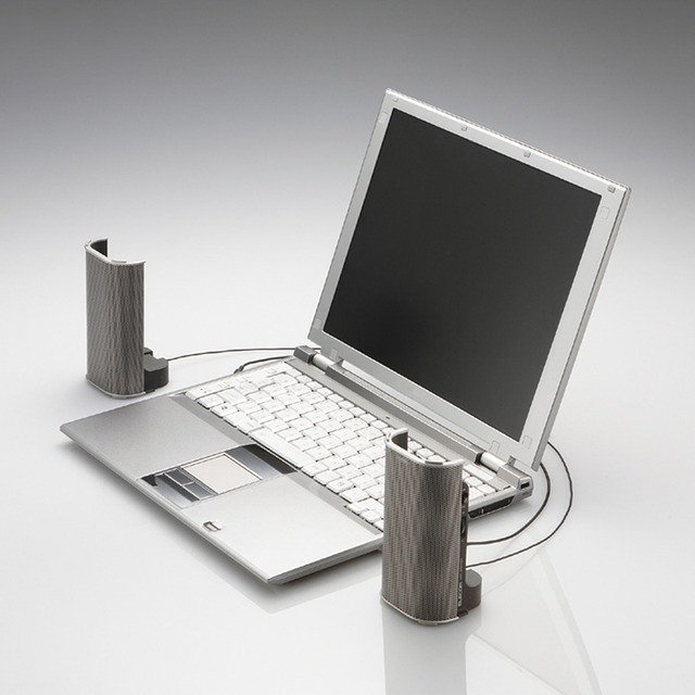 分離、合体して使えるステレオスピーカー/ iPod用Dockコネクタ搭載モデルも