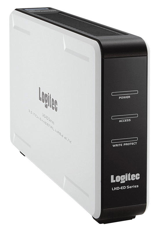 ロジテック、eSATA/USB接続の静音機能付き外付け型HDDの1TBモデルなど