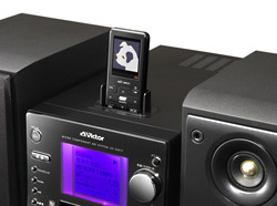 ビクター、メモリ内蔵CD/MDコンポ「Memory COMPO」の新モデル——携帯音楽プレーヤー「alneo V」との連携も