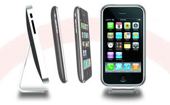iMac風アルミスタンド「iClooly」のiPhone 3G用モデル