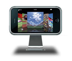 iMac風アルミスタンド「iClooly」のiPhone 3G用モデル