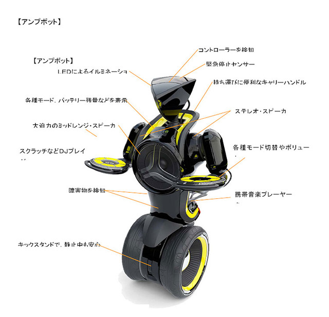 セガトイズ、ユーザを追いかけ音楽を届ける新世代音楽ロボット「アンプポット」発表〜11月に日米同時発売