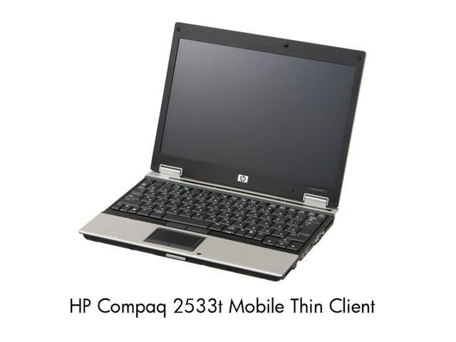 HP、イー・モバイルデータ通信カードがセットになったモバイルノート型シンクライアント