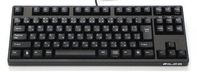 FILCOキーボード「Majestouch」のテンキーレスモデル——黒軸/茶軸スイッチ・ASCII/JIS配列など全6モデル