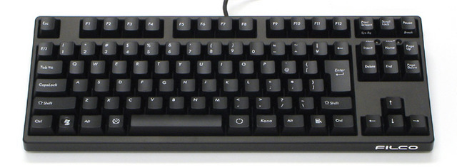 FILCOキーボード「Majestouch」のテンキーレスモデル——黒軸/茶軸スイッチ・ASCII/JIS配列など全6モデル