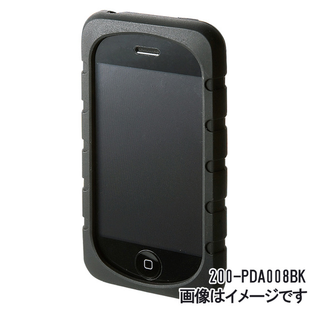 サンワ、iPhone 3G対応のシリコンケース——液晶画面保護フィルム付き