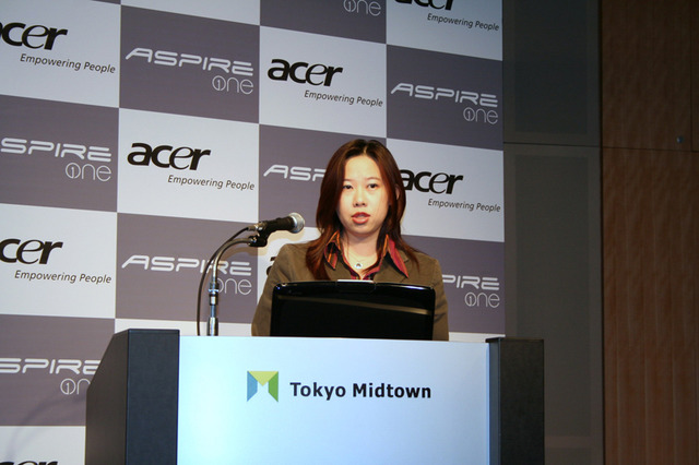 エイサー、NetBook「Aspire one」を日本でも！8月中旬発売でWindows XP SP3搭載