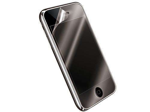 iPhone 3G専用、フィルム越しでも画像の色合いと明るさを損なわない光沢液晶保護フィルム