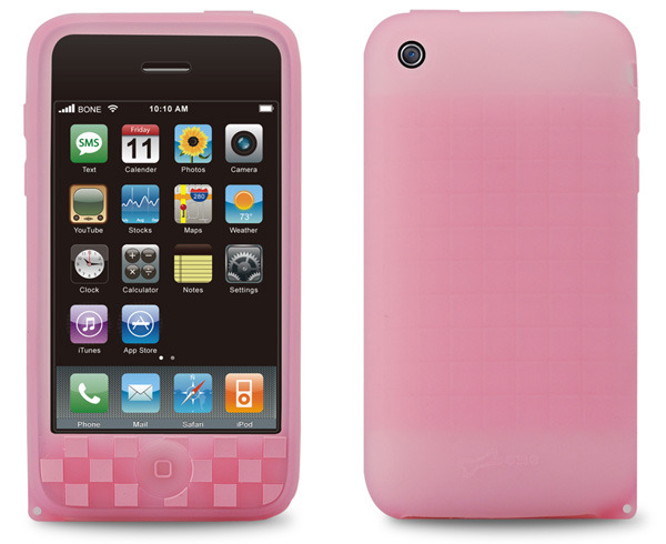 5色のカラバリ、チェック柄がファッショナブルなiPhone 3G用シリコンケース