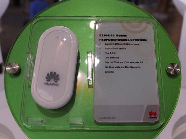 【WIRELESS JAPAN 2008 Vol.6】中国Huawei、HSDPA/HSUPA/GSM/GPRS/WiMAXなどに対応したデータ通信端末を多数展示