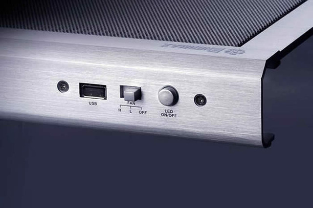 大型25cmファンを搭載！　17型ワイドまで対応するアルミ製ノートPC用冷却台