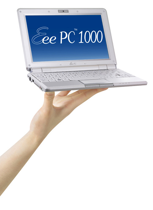 ASUS、ミニノートPC「Eee PC」シリーズに10型のワイド液晶と160GBのHDD搭載モデル