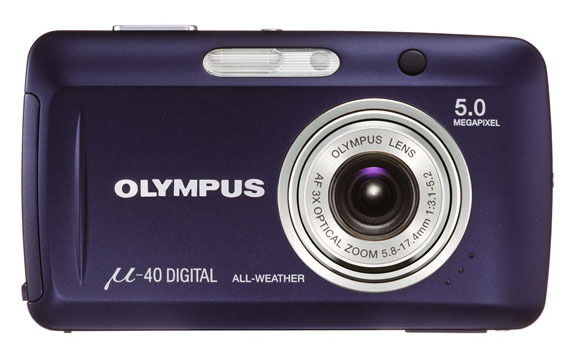 オリンパス、2.5型液晶＆生活防水機能搭載の500万画素デジカメ「μ-40 DIGITAL」
