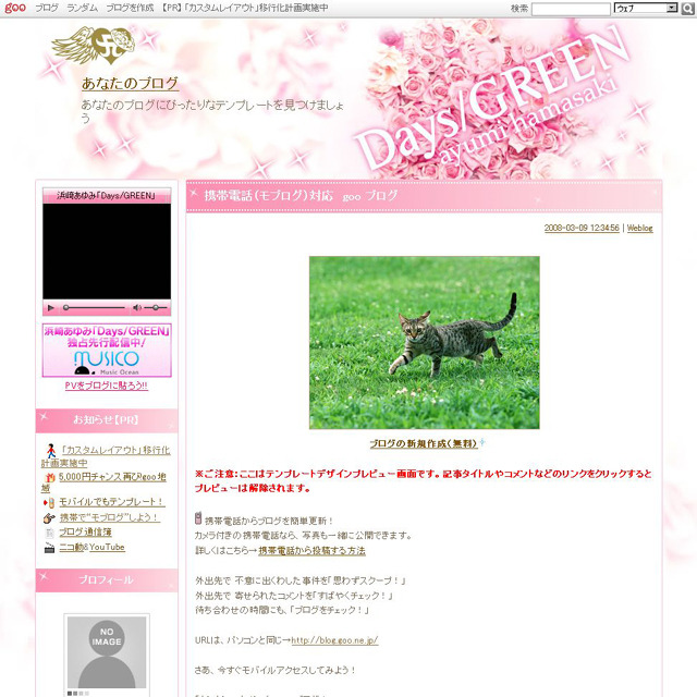 祝デビュー10周年！　あゆのブログテンプレートをゲットしよう!!