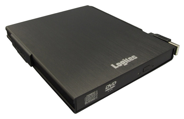 ロジテック、実売8,480円でDVD/CDブート対応のUSB接続外付けDVDドライブ