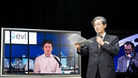 NTTと慶応大、4K超高精細映像によるテレビ会議の実演に成功