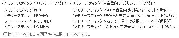 サンディスクとソニー、メモステPRO・マイクロの拡張フォーマットを共同開発〜最大2テラバイトに大容量化など