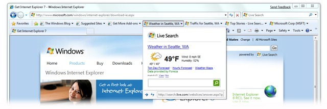 RSSより簡単で使いやすい？ —— Internet Explorer 8の「Web Slice」機能とは