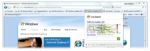 RSSより簡単で使いやすい? —— Internet Explorer 8の「Web Slice」機能とは