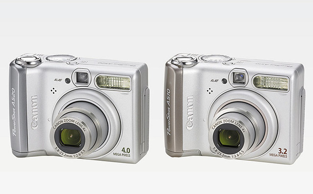 キヤノン、「IXY DIGITAL 600」や「PowerShot A520」などコンパクトデジカメ4機種を一挙発売