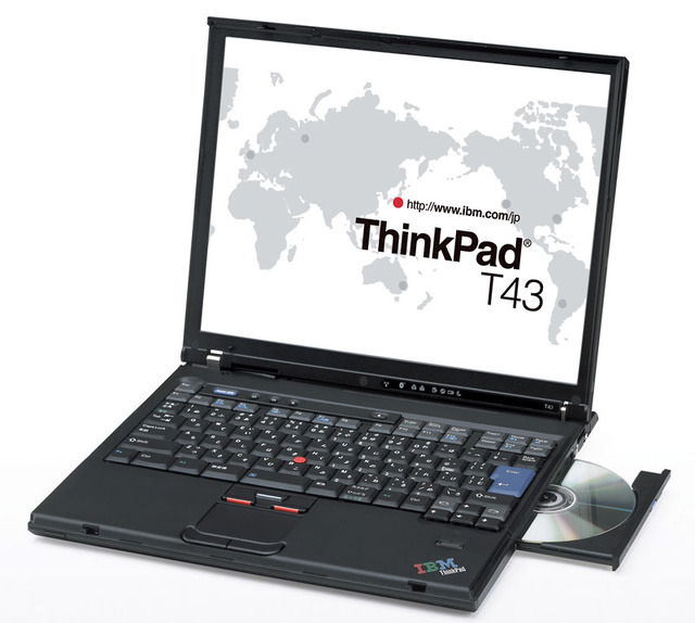 日本IBM、Intel 915チップセット搭載のノートPC最上位機種「ThinkPad T43」