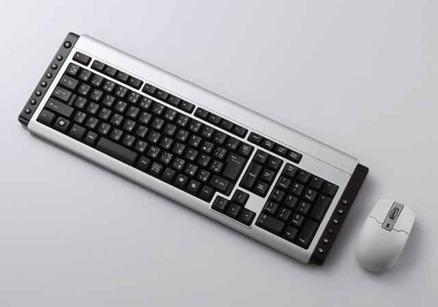 エレコム、スタンダードなワイヤレスキーボード&マウスと6色カラーの単体マウス