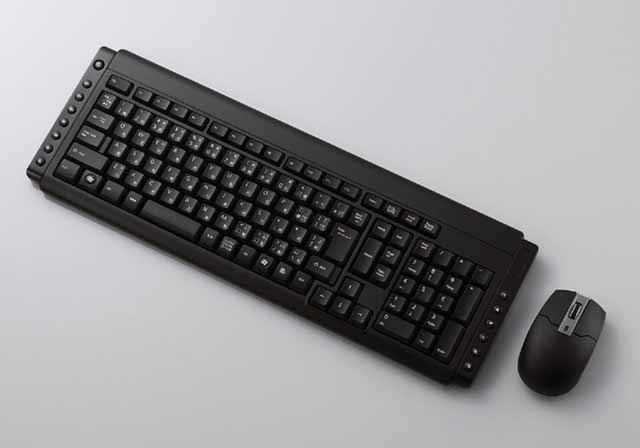 エレコム、スタンダードなワイヤレスキーボード&マウスと6色カラーの単体マウス
