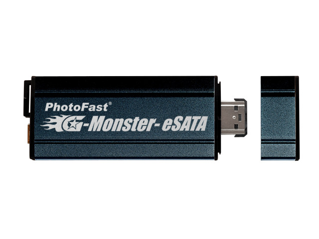 eSATA/USB接続対応の外付けSSD——容量128GB/64GB/32GB