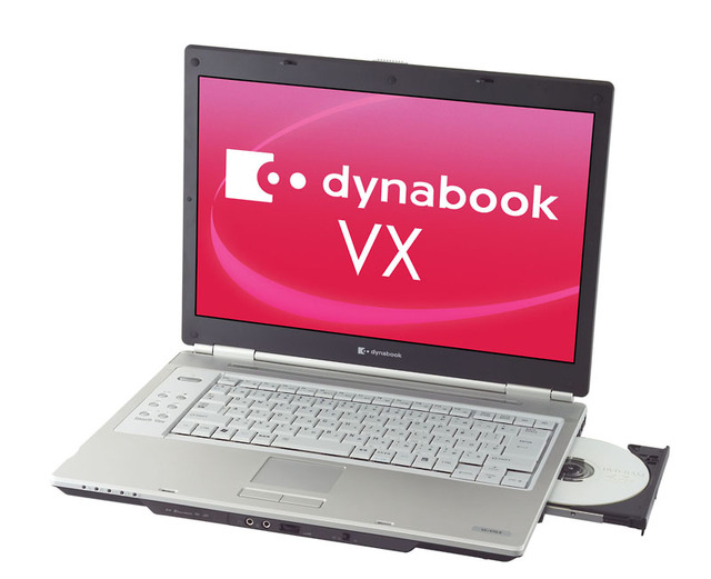 東芝、15.4型WXGA液晶搭載スリムノート「dynabook VX」など