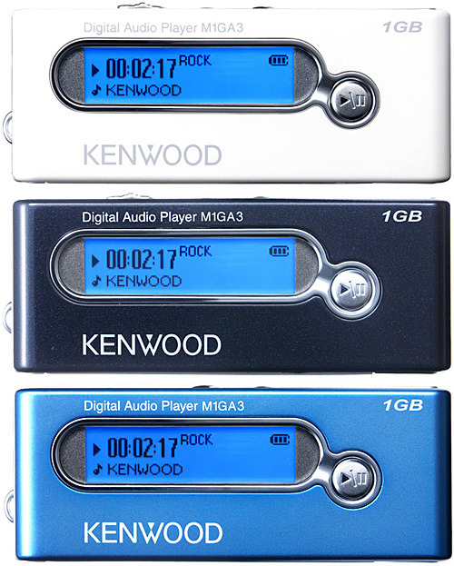 ケンウッド、1Gバイトのフラッシュメモリプレーヤー「M1GA3」