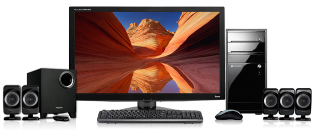 マウス、27V型ワイド液晶やBD付きモデルなど3機種の地デジ対応デスクトップPC