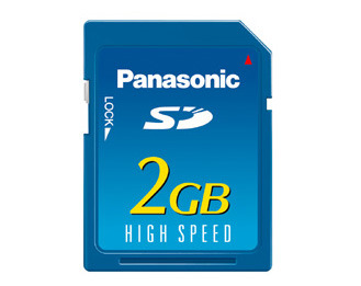 松下、普及タイプSDメモリーカードの2Gバイトモデル