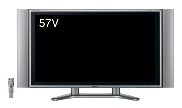 シャープ、フルHDパネル搭載の57/37V型液晶テレビ「AQUOS」