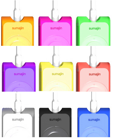 シンガポールSumajin製のiPod shuffle用カバー カラーは全9色