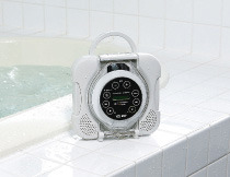 お風呂でカラオケ! ボイスカット機能付き防水CDプレーヤー