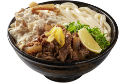 はなまるうどん、麺1キロの「メガつけ麺」を26日より発売！魚介や牛肉の期間限定メニュー3種も登場