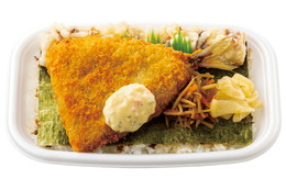 ほっともっと、大きなアジフライの“新のり弁”が復活！しょうが焼きとのコンボ弁当も登場