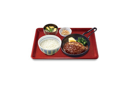 なか卯、味噌を隠し味にした「和風デミハンバーグ定食」発売！