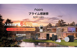 【Amazonプライム感謝祭】Aqara、人気のスマートホーム製品を最大64％引き