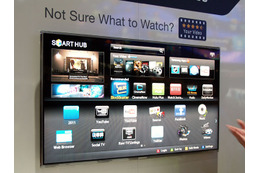 【CES 2011】サムスン、ネット接続・アプリ利用が可能な高機能TV「SMART TV」を展示