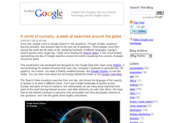 Google、世界の検索回数を地球のグラフィックと共に可視化するSearch Globe