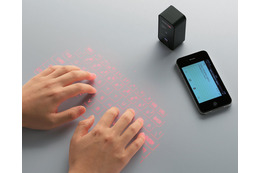 エレコム、プロジェクターのように投影されたキーをタッチする未来型キーボード
