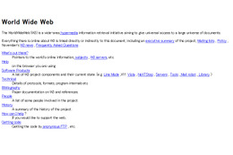 World Wide Webが20周年……CERN、最古のWebページを復元