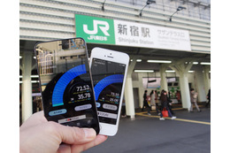 新宿駅でドコモの150Mbpsサービス開始！Android／iPhoneでスピードテストを実施