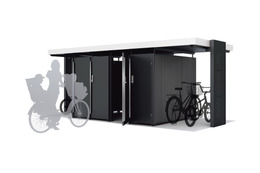 盗難防止！ 公共施設向けの“個室”自転車置き場が登場