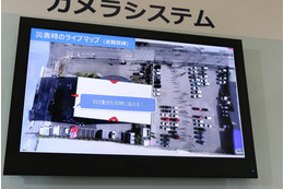 複数の監視カメラ映像を１枚絵として表示！平面カメラ表示技術「ライブマップ」