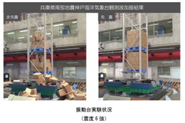震度6強でも荷崩れしない！倉庫用免震システム