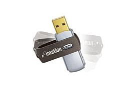 イメーション、回転キャップ採用の2GバイトUSBメモリ