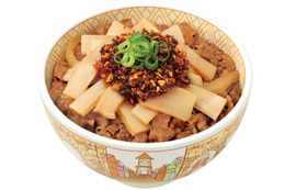 すき家、「食べラー・メンマ牛丼」をシビカラ四川風にアレンジ！