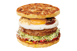 ロッテリア、27日よりお好み焼きをバンズにした「お好み焼きバーガー」大阪限定発売